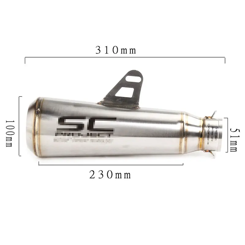 Выхлопная труба для мотоцикла Echappement Universale Moto Silencieux SC GP Racing выхлопная 51 мм