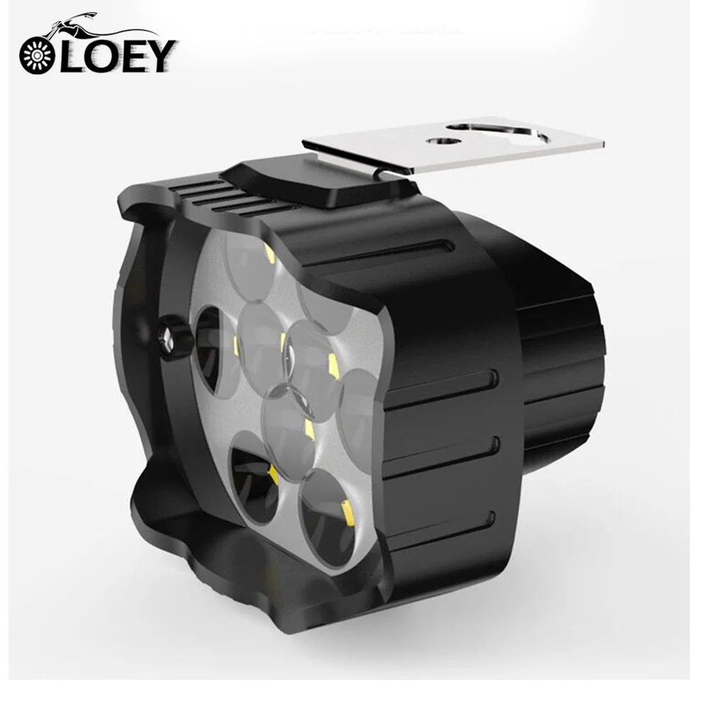 

OLOEY Super Bright Led Work Light 15W 1500LM Moto Motorcycle Led White Headlight Scooter Fog Spot White Lamp Working Spotlight