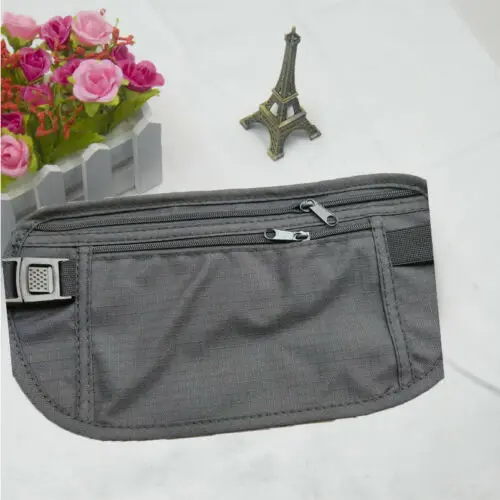 

Women Pouch Hidden Wallet Passport Money Bags Waist Belt Bag Slim Secret Casual Solid Waist Packs