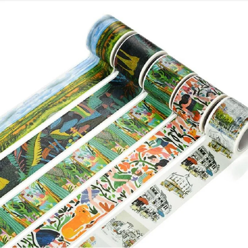 

NOVERTY 30mm*5m Colorful Masking Tape Creative Natural Cat Foil Kawaii Washi Tape DIY Decoration Scrapbooking Stickers 02517