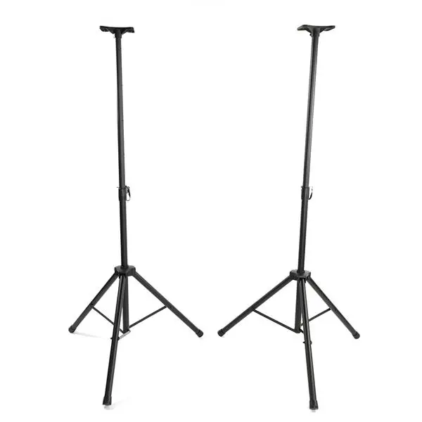 

2pcs Adjustable Speaker Stand Tripod Universal Folding Speaker Stands Holder With Carry Bag Black Speaker Accessories