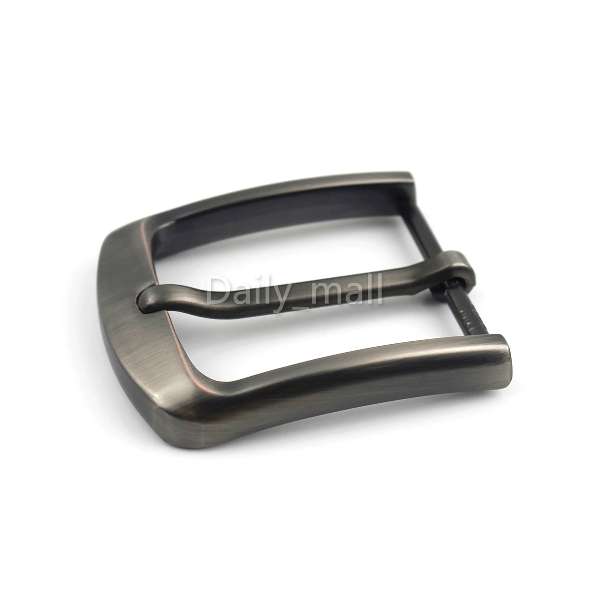 40mm Metal Belt Buckle Brushed Men's Single Pin Belt Half Buckle Heel bar Buckle