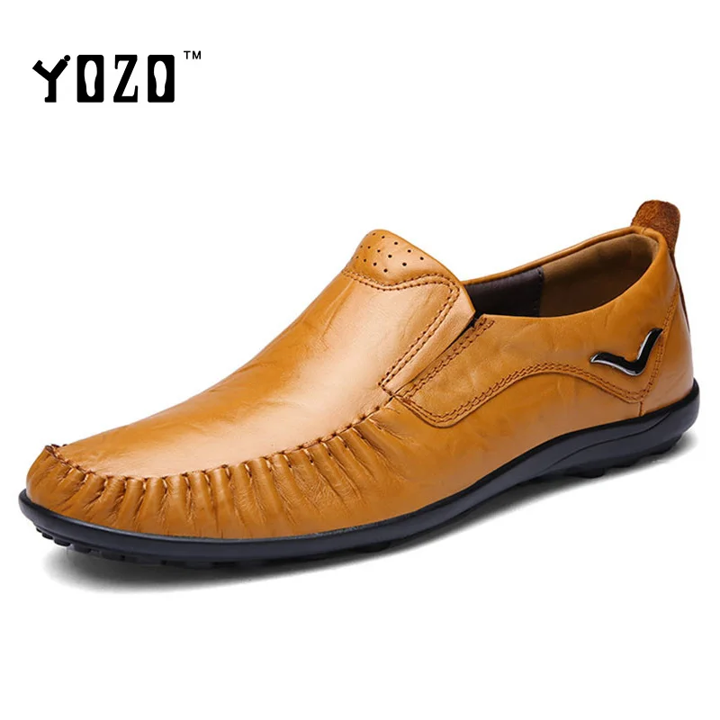 Men Shoes Fashion Luxury Genuine Leather Full Grain Leather Shoes Soft