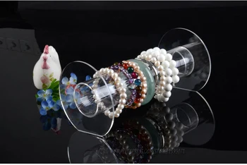 

Fashon 2018 Clear Bracelet Display Rack Bangle Showing Bar Watch Display Stand Headwear Holder Jewelry Showcase Shelf