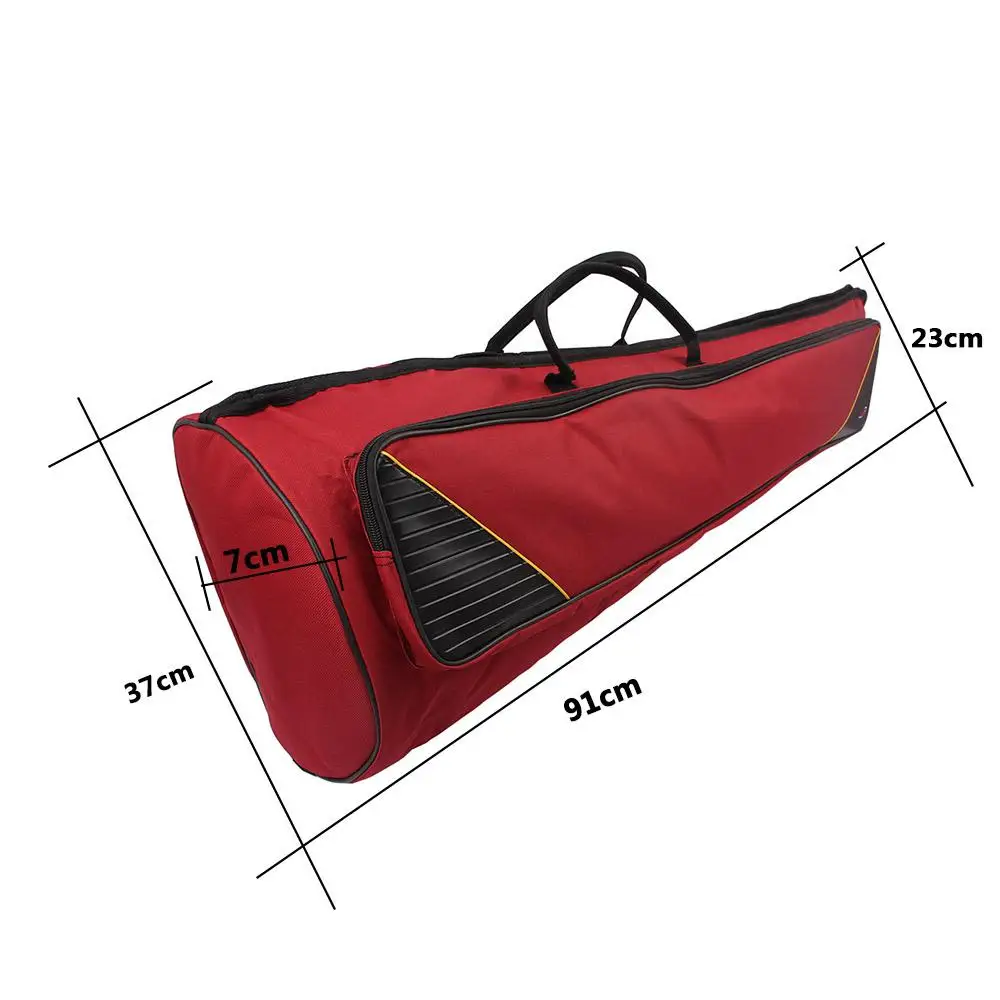 SLADE Ткань Оксфорд Alto/Tenor Trombone сумка для переноски 600D Оксфорд хлопок сумка через плечо музыкальный инструмент защитный чехол
