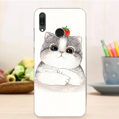 Чехол для Huawei Y6 2019 Обложка чехлы Prime мягкий чехол Φ Y 6 чехлы|Бамперы| |