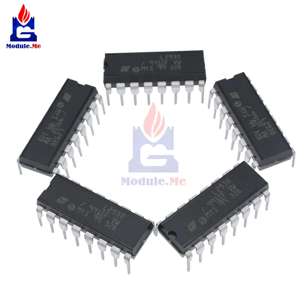

10PCS L293 L293D IC Motor Driver Drive Chip PAR PusH Pull 4 Four Channel Module DIP DIP16 DIP-16