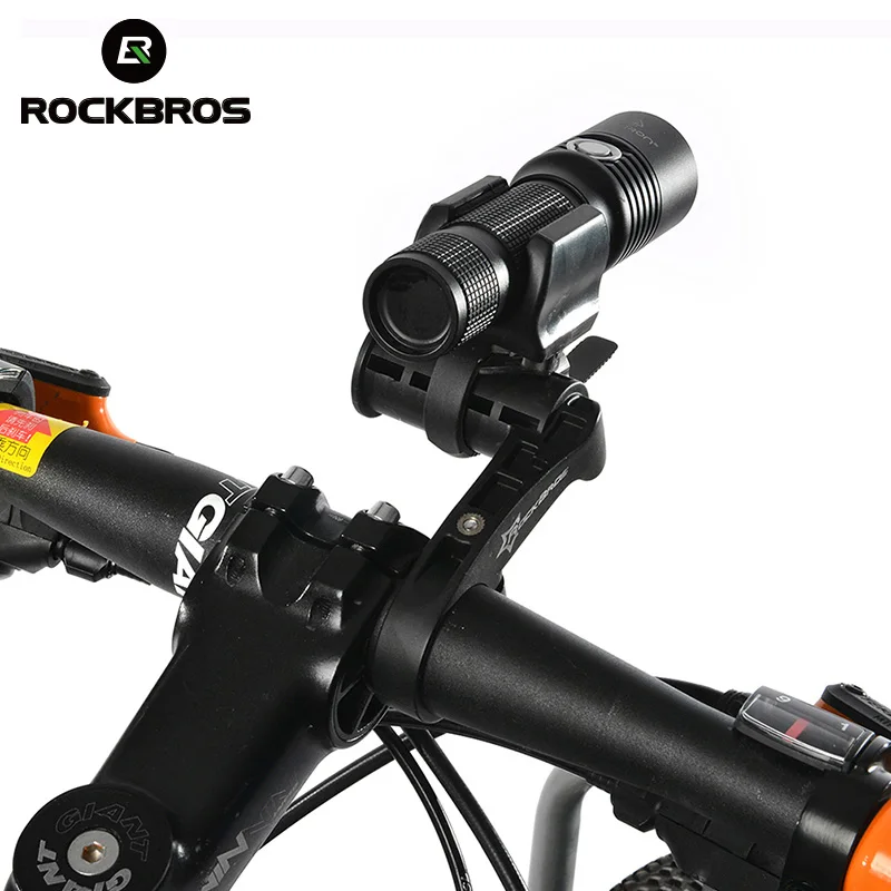 Rockbros велосипед Многофункциональный держатель на руль расширенные сиденья кронштейны расширитель для велосипедных фонарей лампы Спидометр телефон черный