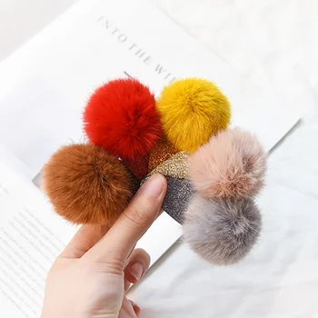 

5 Colors One Size New Children's Cotton Cloth Hair Accessories Baby Girls Ball Shape For Aboves 1M