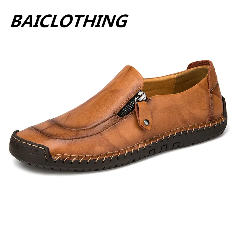 

Moccasins Men Shoes Male Loafers Flats Genuine Leather Comfortable Casual Boat Walking Driver Footwear Gommino Driving Shoes