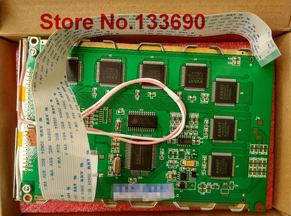 AG320240F 24pin FFC кабель 320240F AMPIRE ЖК-панель совместимая синяя белая 8080 параллельная RA8835