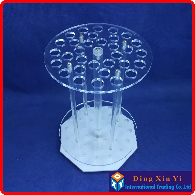 32 holes Organic glass graduated pipette rack 32 holes circular pipette