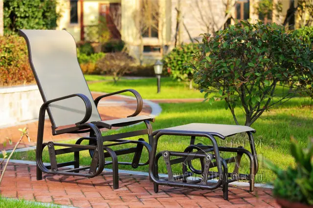 Cast Aluminum Patio Furniture Garden Outdoor Cast Aluminum Patio Furniture Garden Outdoor Mesh Fabric Swing Chair