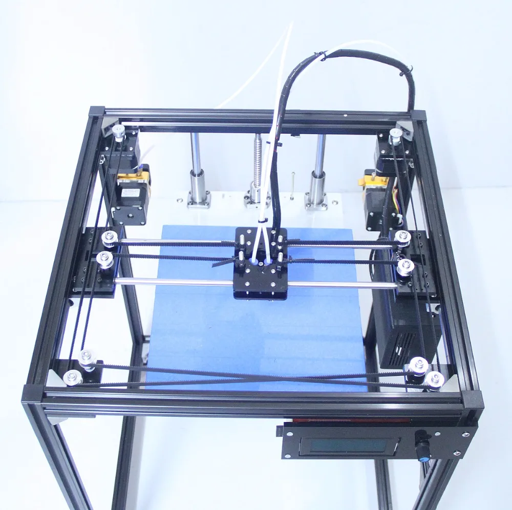 High quality LCD screen dual extruder 3D Printer Machine Easy Installation DIY KIT big size 3d printer