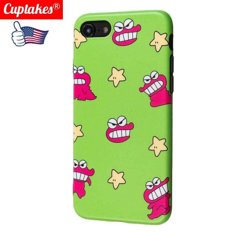 Luxury Brand IMD Soft Silicone Cover for iPhone case 7 8 Plus 10 XR X XS Max 6 6S Cute Cartoon dinosaur Little Star Pink Animal