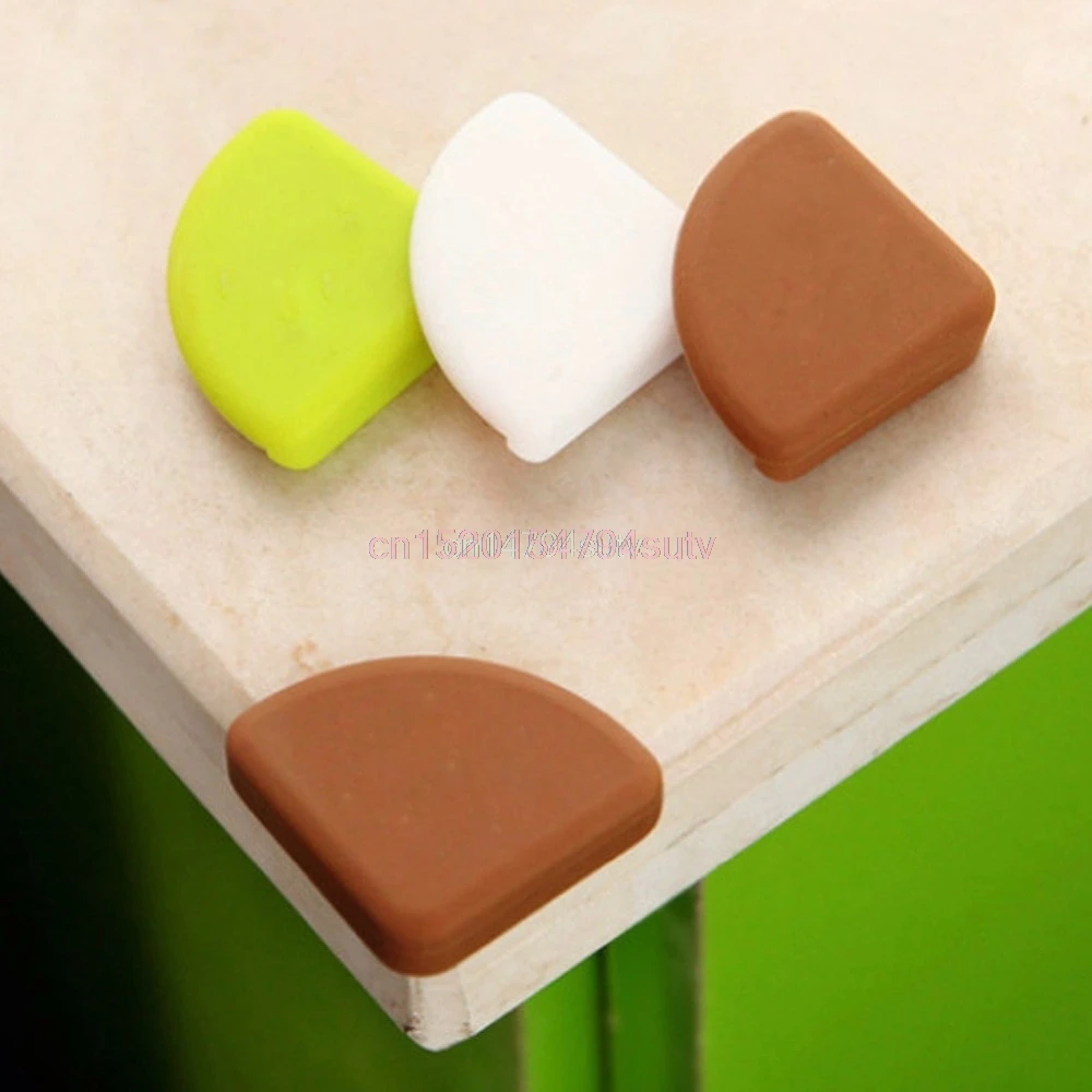 4 قطع الطفل أطفال مكتب الجدول ركن حامي حافة سلامة السيليكون قوس الحرس الوفير # H055 #