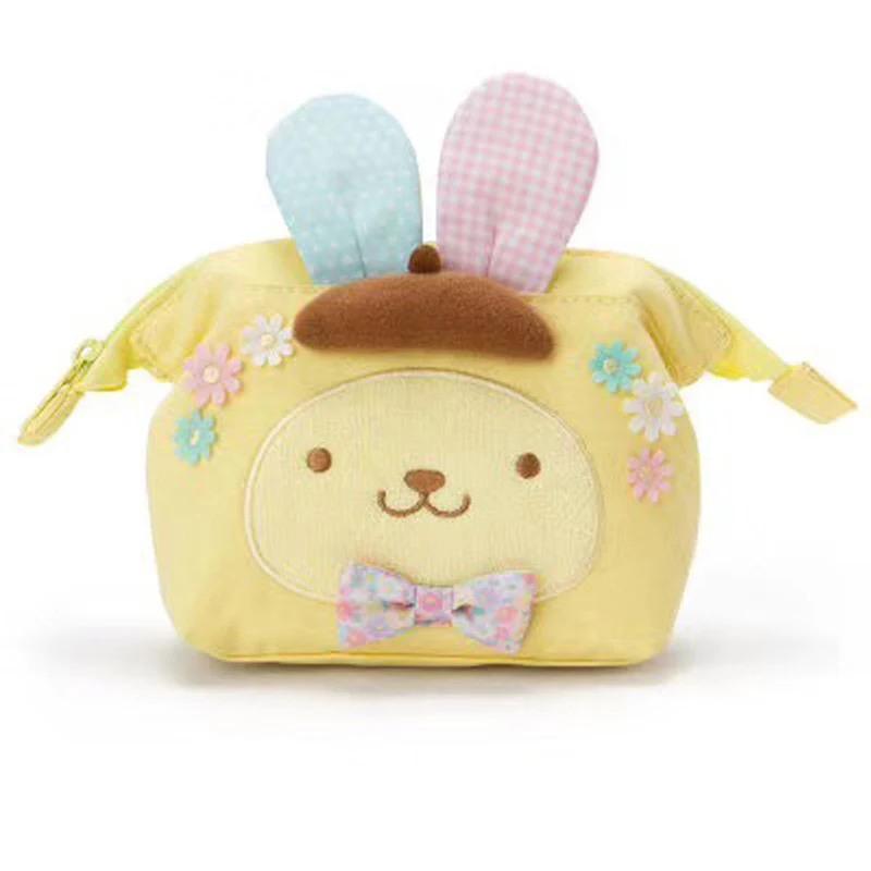 Сумка hello kitty, ручная сумка, макияж, ручная работа, мультяшный милый бант, для девочек, для покупок, нейлоновый, портативный, плюшевый рюкзак, школьный, для путешествий - Цвет: D
