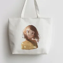 OCHACO URARAKA мой герой Академии японского Аниме Холст сумки мультфильм покупки Бакалея сумка AN200 AN201