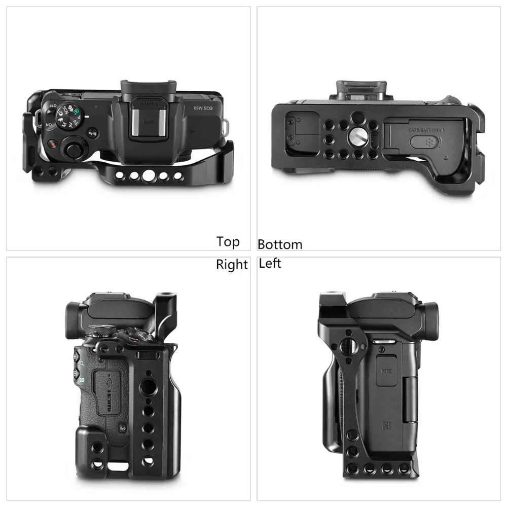 Клетка для камеры SmallRig M50/M5 Quick Release для Canon EOS M50/M5 DSLR Cage с креплением для холодного башмака Nato Rail-2168