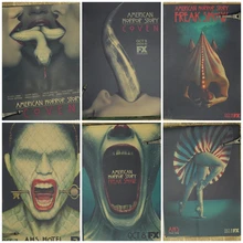 American horror stories, nostalgic posters, family bar decorations.