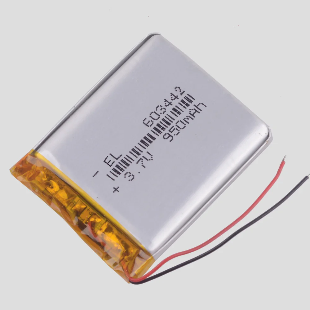 603442 900 мАч литий-полимерный аккумулятор Li-Po литий-ионный Перезаряжаемые Батарея клетки для Mp3 MP4 MP5 gps psp автомобиля dvr видео рекордер dash cam