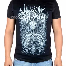 Доя goatmachine в роковом стиле мужская рубашка 3D ММА череп фитнес тяжелый рок тяжелой темно трэш хлопок Camiseta Ropa