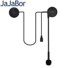 JaJaBor Nuovo Design Ultra-sottile Moto Casco Wirless Auricolare Bluetooth Moto BT Auricolare Casco Altoparlante con la Spugna Microfono