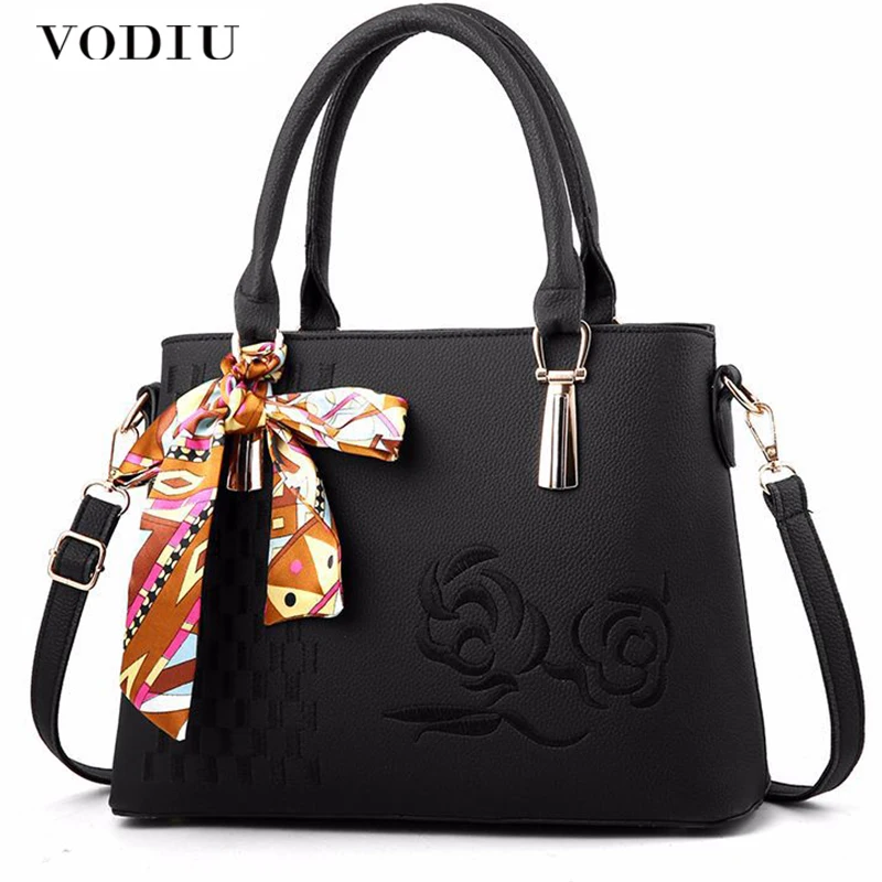 

Women Handbag Women Bag Leather Women Shoulder Bag Crossbody Bags For Female Flower Embroideried Lady Rivet Minimalist Designer