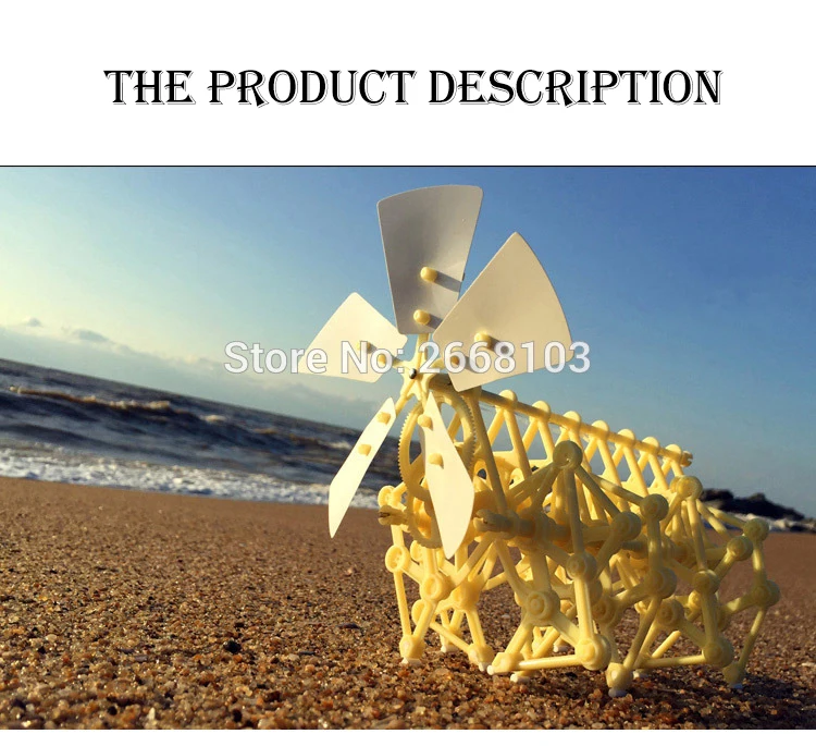 Быстрая доставка головоломка ходьба Лидер продаж DIY сборка strandbeest мощная модель ветер Powered комплекты ходунков робот игрушечные лошадки