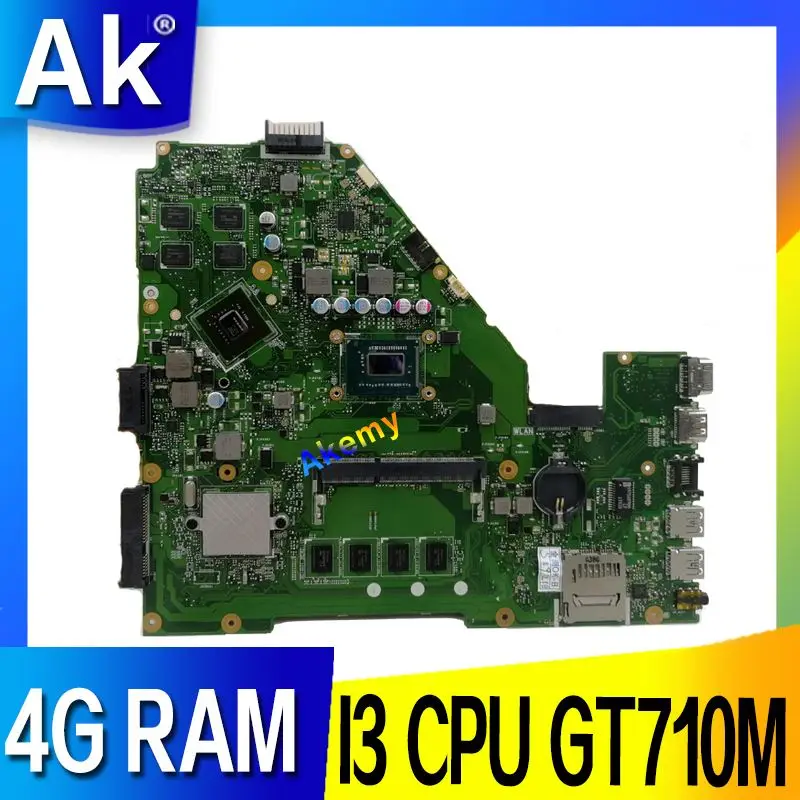 AK X550CC материнская плата для ноутбука ASUS A550C X550CL R510C тестовая оригинальная материнская плата 4G ram I3 cpu GT710M