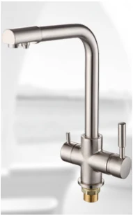 Frap Kitchen Faucets 360 Degree Rotation Black Square Water Filter Tap Water Faucet Solid Brass Kitchen Sink Water Mixer Y40102