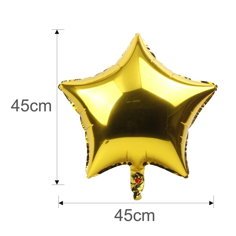 FENGRISE 5 шт. 18 дюймов шар звезда из фольги Свадебные украшения серебряное золото Сердце воздушные шары День рождения детский душ принадлежности для свадебной вечеринки