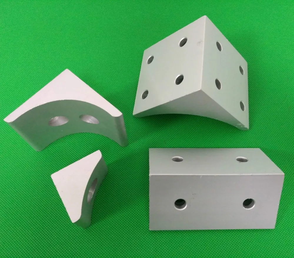 

6060/8080 8 hole double groove aluminum plate Squeeze corner piece corner code right angle piece Fixed seat