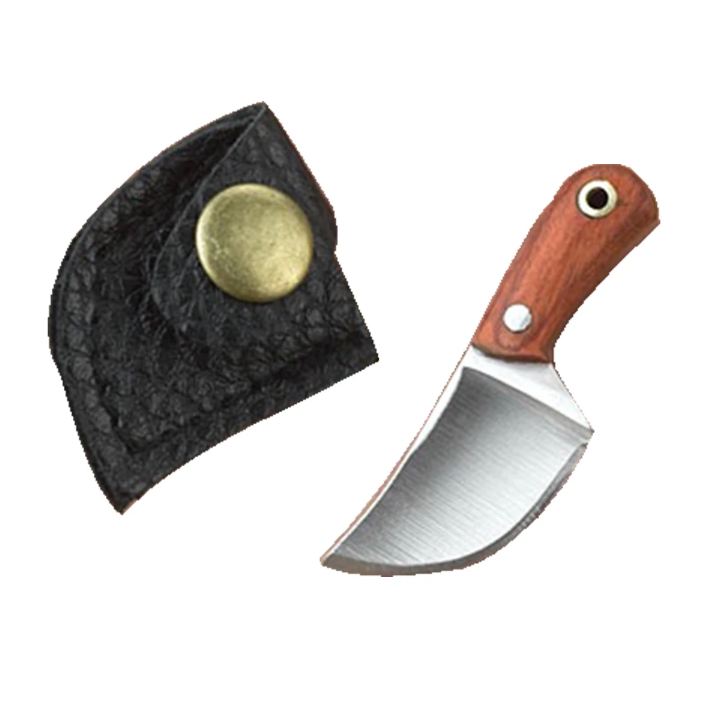 

Mini Machete with Sheath Fixed Blade Knife Camping Straight Knife Wood 2019 New