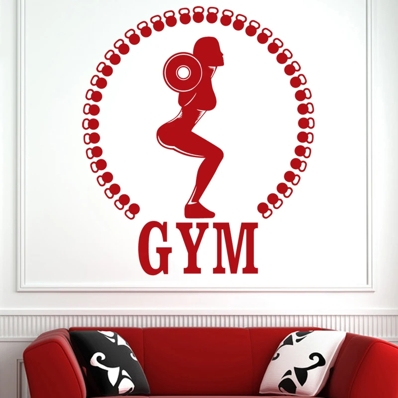 Pegatinas De Pared Adhesivos Pared Gimnasio Gimnasio Decoración De Pared Deporte Motivación Entrenamiento Fitness Motivación Gimnasio Decoración De La Habitación Calcomanía De Gimnasio 68x42cm