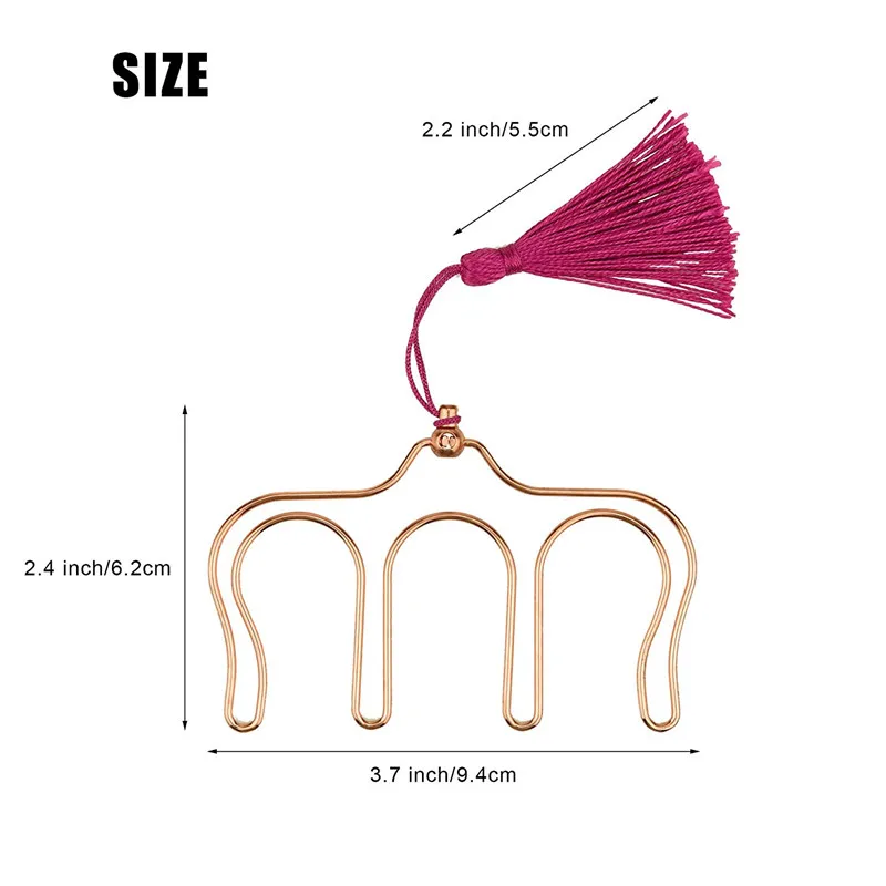 Music Book Clip Metal Bookmark rose gold Page Holder Paper Clip 2 Pack H0130