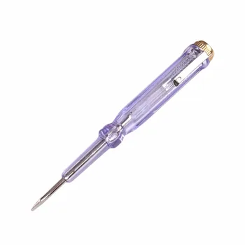 

1 PCS Plastic Grip Slotted Screwdriver 100-500V AC Voltage Tester 3*125 mm Eletricity Tester