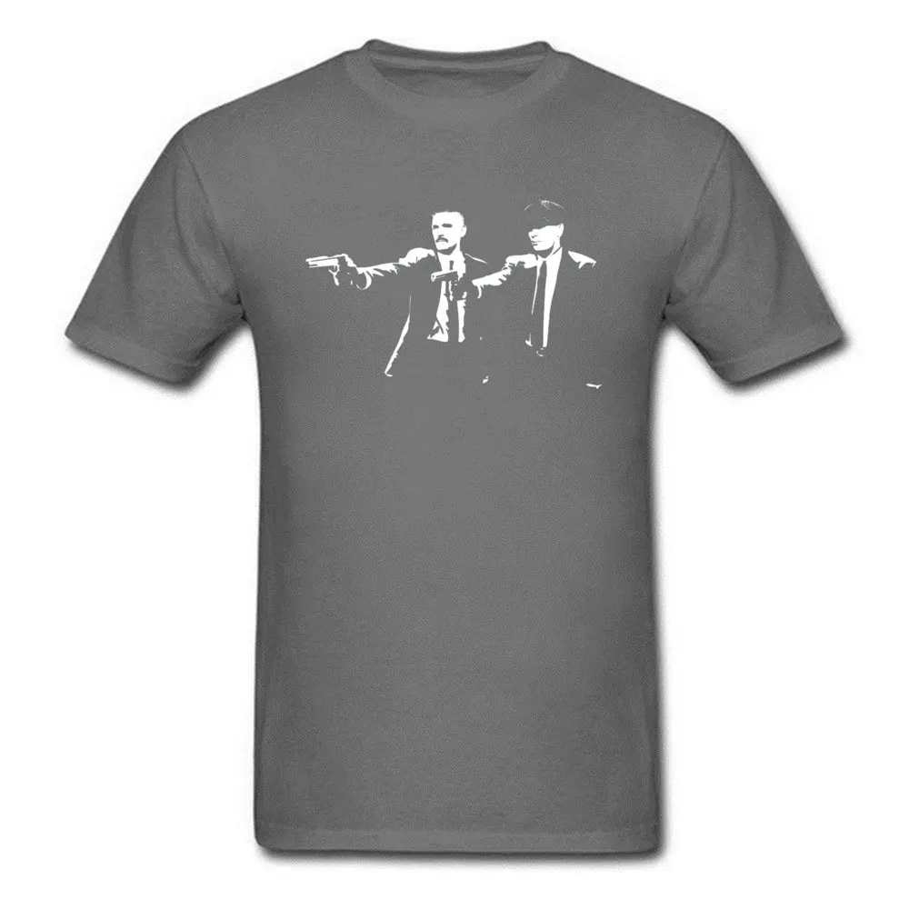 Printing Simple Style ostern Day 100% Cotton Fabric O Neck Mens Tops Tees Camisa Tshirts Slim Fit Short Sleeve Top T-shirts Peaky Blinders   Pulp Fiction   Thomas and Arthur carbon