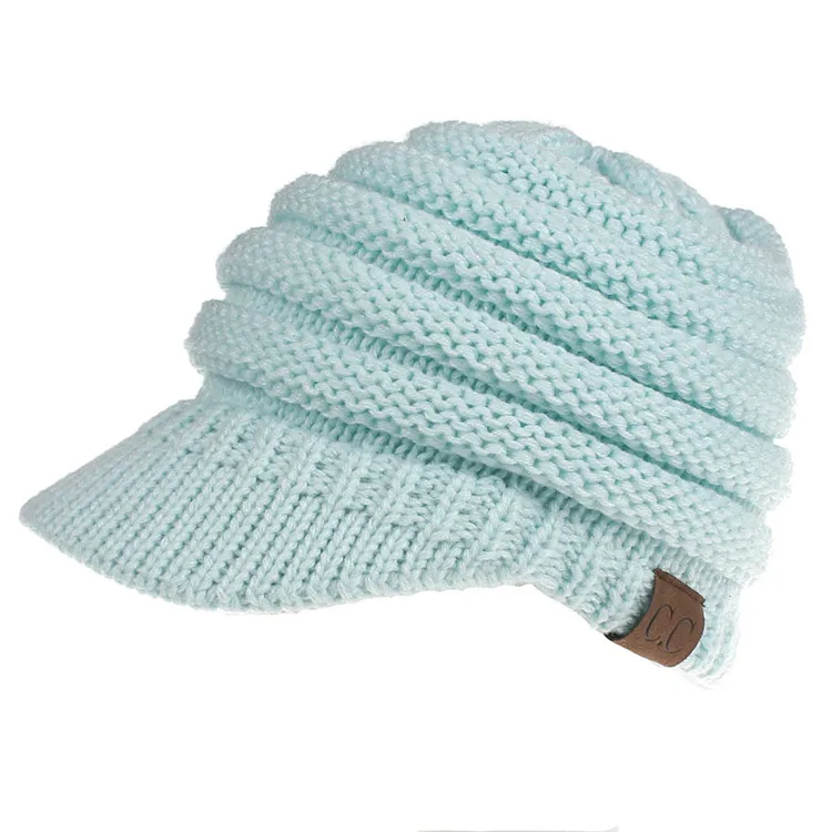 2018 New Autumn And Winter Fashion Lady Warm Hat For Women's Caps Skullies & Beanies Wool Acrylic Casual Solid Hat ACI126 (33)