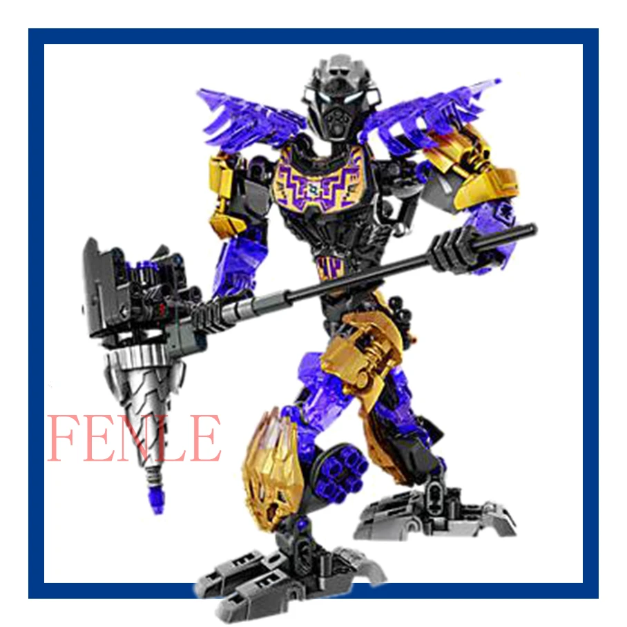 Bionicle Biochemical Warrior Mask of Light Onua Earth Building Block Figure Toys