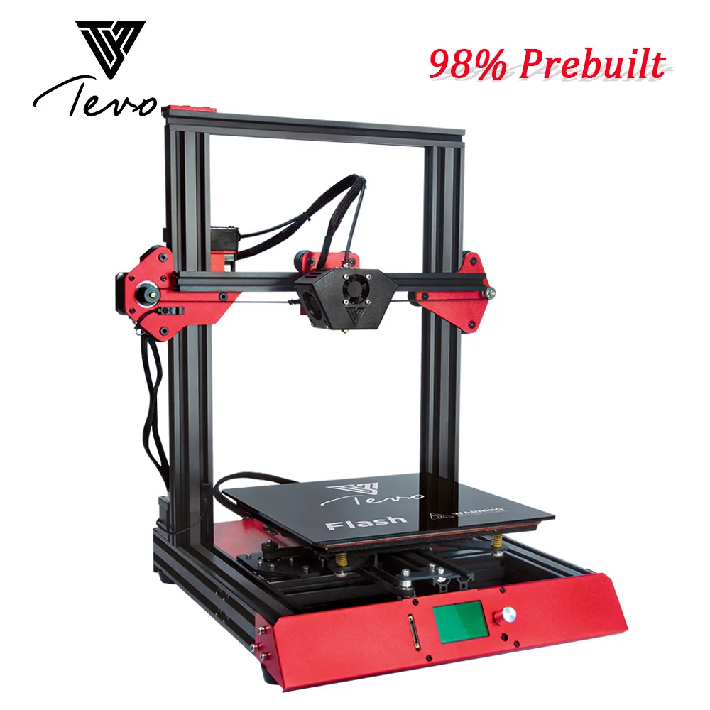 

TEVO Flash TEVO 3D Printer Aluminium Extrusion 3d printing Prebuilt 98% 3D Printer Titan Extruder Stable and Quick 3D Printing