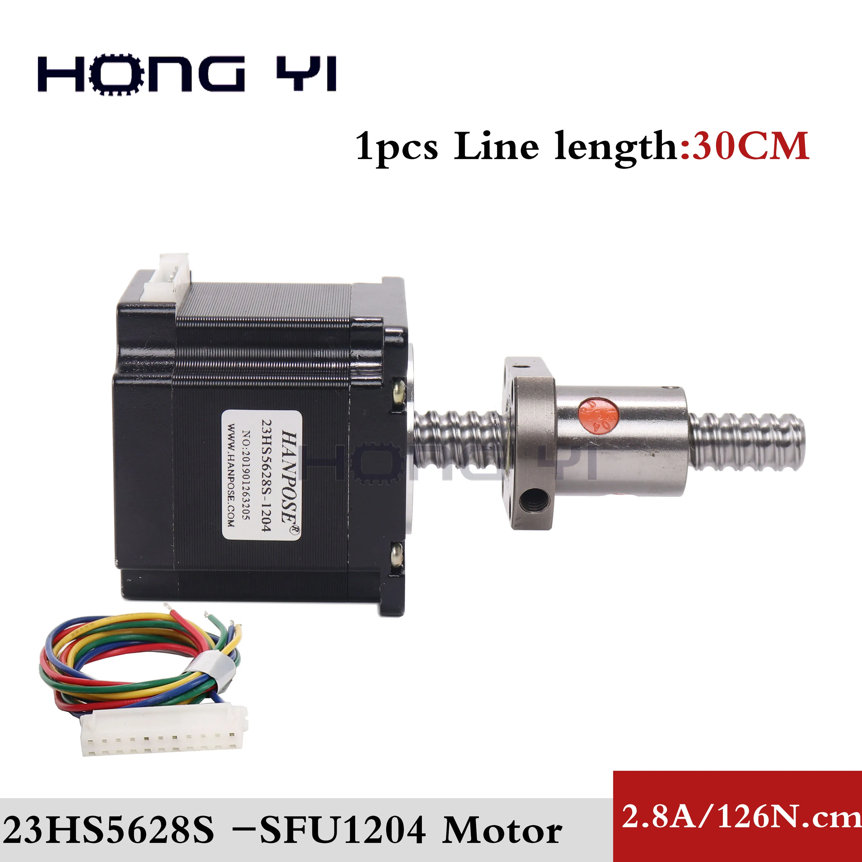 CNC 3D-принтеры свасм 23 шаговый двигатель 2 фазы 56 мм 126N. См с sfu1204 sfu1210 шариковый винт 100/200/300 мм длина без обработки