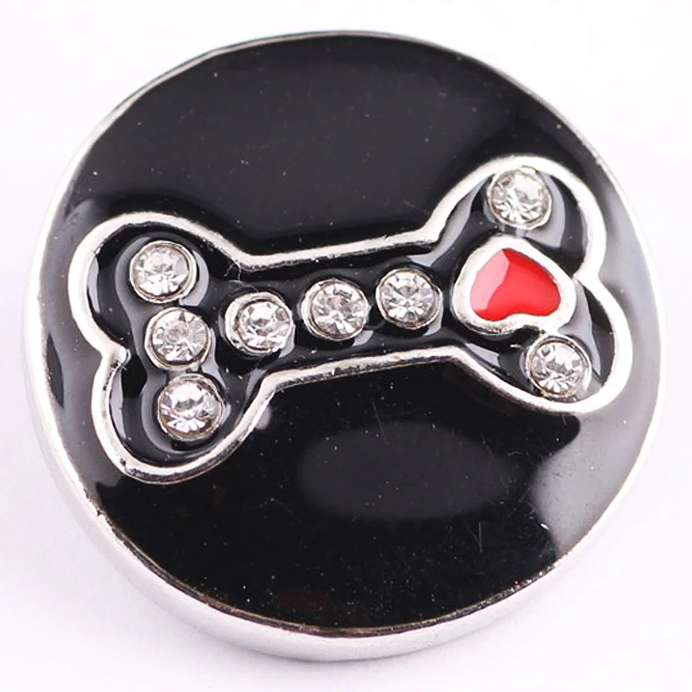 

new Snap Jewelry Metal Charms Rhinestone charms jayna ginger snaps fit Snap Bracelet Bangles snaps jewelry GS1808229
