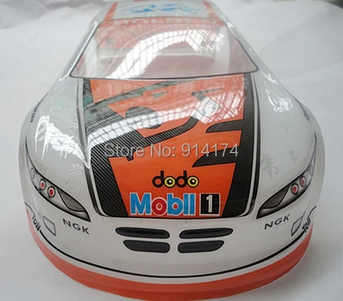 YUKALA 1/10 RC Гоночная машина ПВХ оболочка корпуса для удалить управления drift car 200 мм