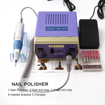 

NOQ Manicure Machine Grinding Machine 30000 rpm Polish Mill 100pc Sanding Bands Nail Drill Ceramic Mill Gel Polish Remover Cutte