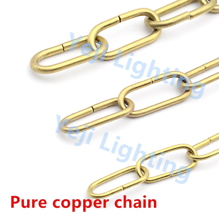 Pure copper brass chains 3 / 4 / 5 / 6 / 8mm Rust brass chain for