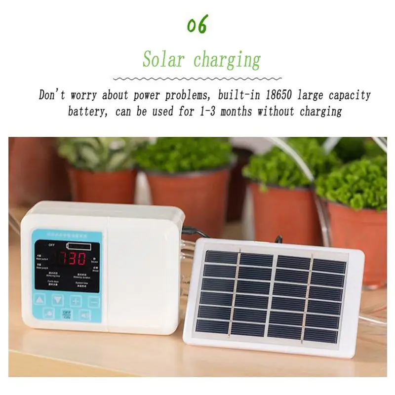 На солнечной энергии умный полив солнечной энергии зарядки умный сад автоматическое устройство орошения для семьи сада