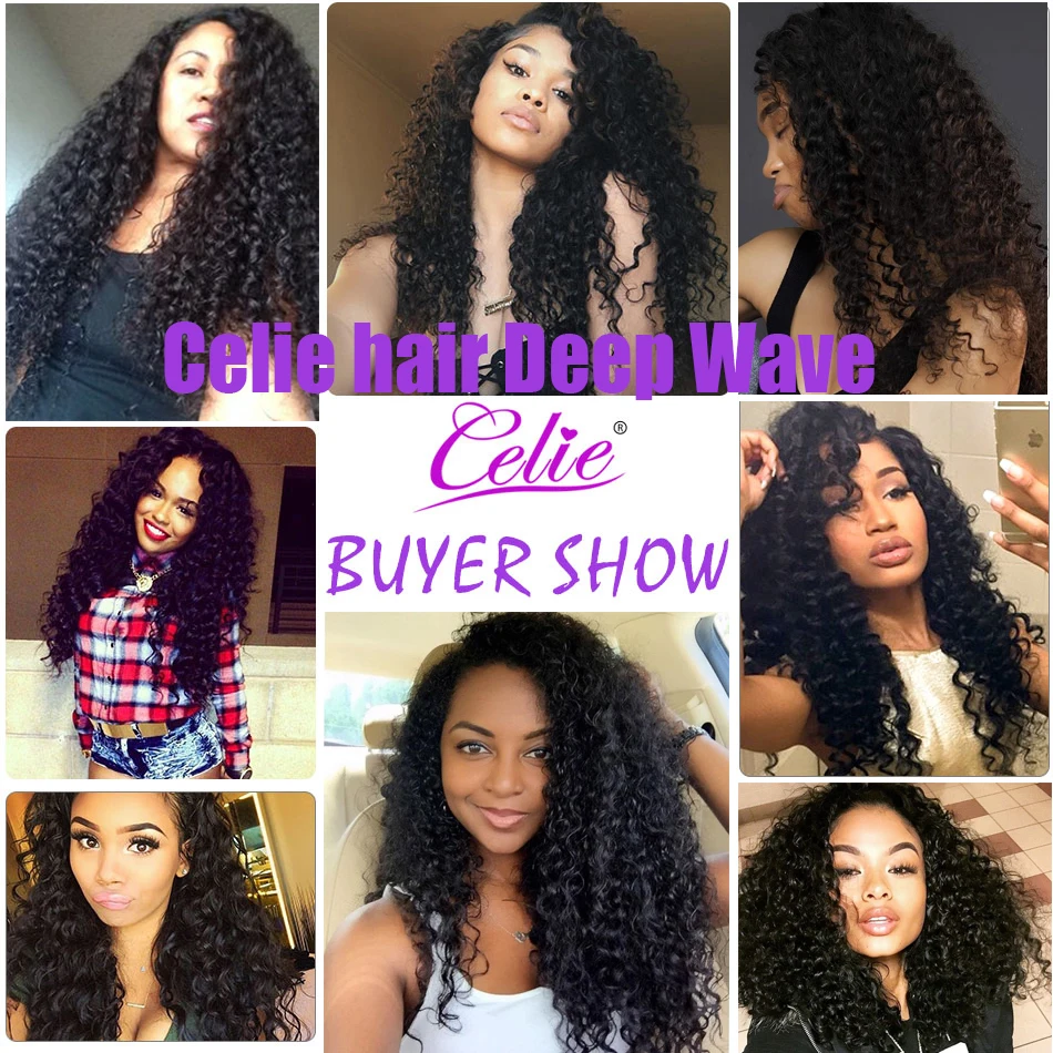 Human Hair Extensions Peruvian Deep Wave 4 Bundles