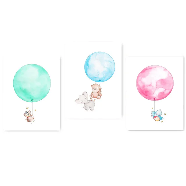 Watercolor-Balloon-Bear-Elephant-Cartoon-Poster-Print-Minimalist-Painting-Wall-Art-canvas-Picture-Nordic-Style-Kids.jpg_640x640 (3)