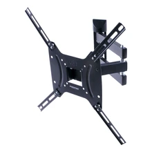 TV Bracket Kromax DIX-24 black(максимальная нагрузка 35 кг, диагональ 15"-55", настенный, 4 ст свободы, расстояние от стены 6.65-44.4 см, max VESA 400x400 мм